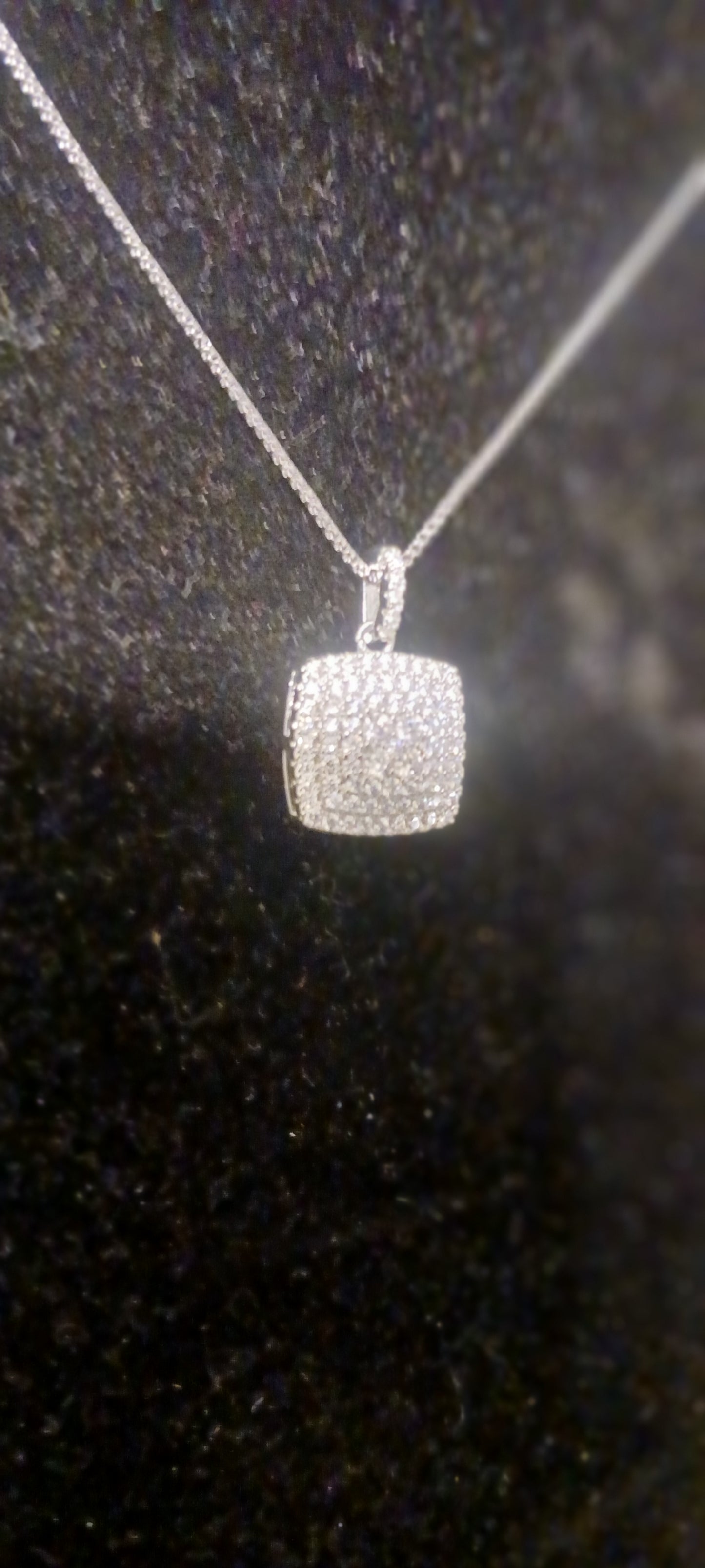 Dimond Pendent Sterling silver Necklace