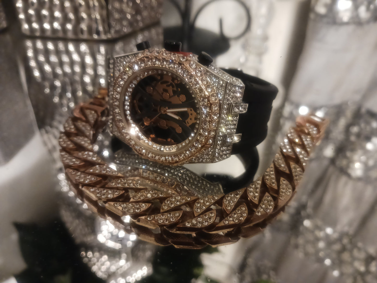 Luxury watch and bracelet