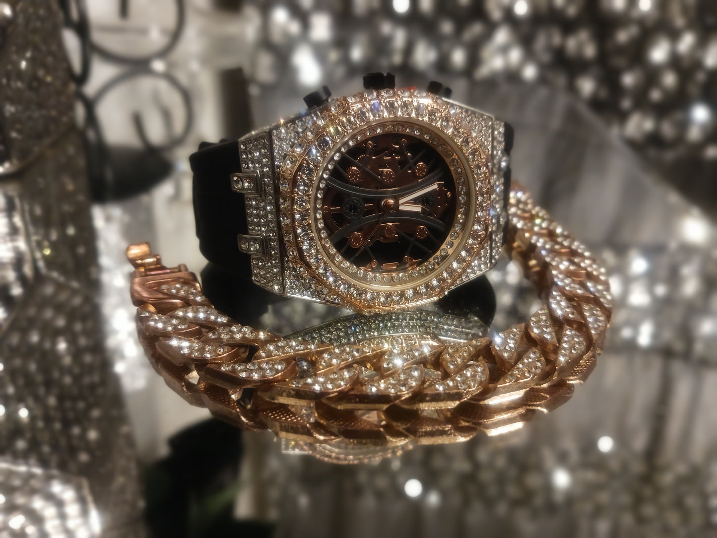 Luxury watch and bracelet